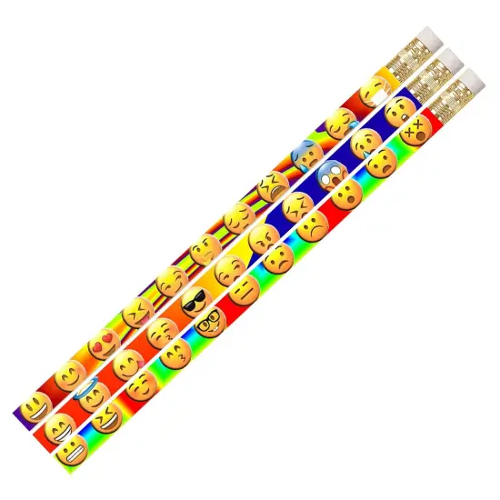Emotion Icons Motivational Pencil, 12 Per Pack, 12 Packs {2}