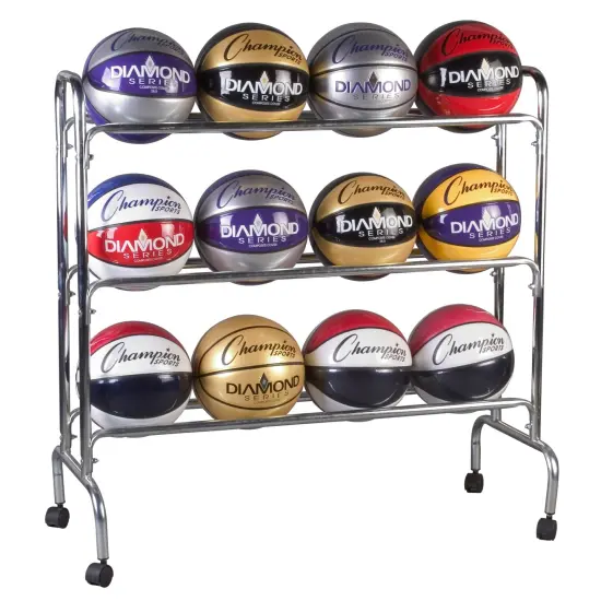Ball Cart, 3 Tier, Holds 12 Balls {1}