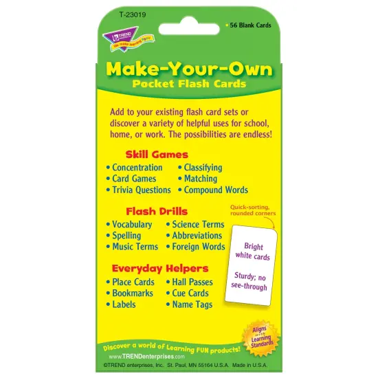 Make-Your-Own Pocket Flash Cards, 6 Packs {3}