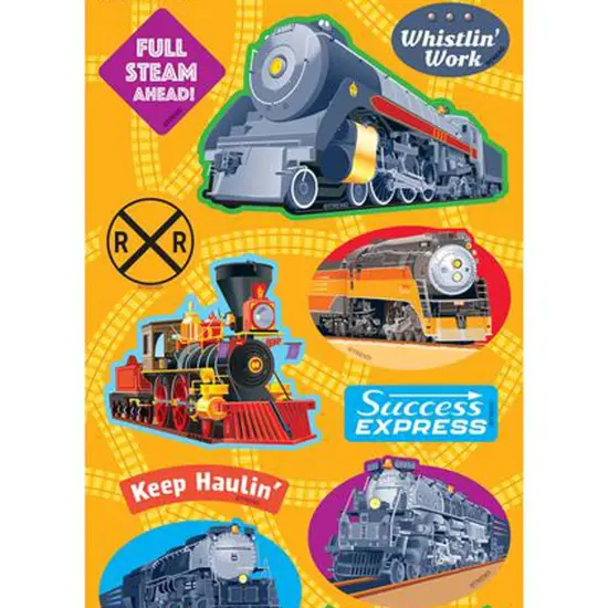 Locomotivate! Large superShapes Stickers, 88 Per Pack, 6 Packs {2}