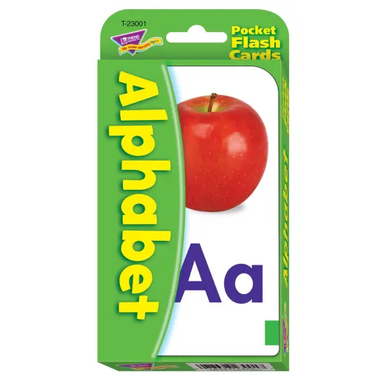 Alphabet Pocket Flash Cards, 6 Packs {4}