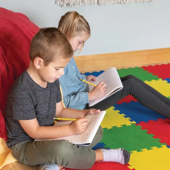 Multi-Sensory Raised Ruled Tablet, Tape Bound, 5/8" x 5/16" x 5/16" Ruled Long, 10-1/2" x 8", 40 Sheets, Pack of 3 {2}