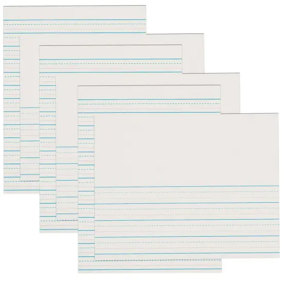 Newsprint Handwriting Paper, Skip-A-Line, Grades 2-3, 1/2" x 1/4" x 1/4" Ruled Short, 8-1/2" x 11", 500 Sheets Per Pack, 3 Packs {1}