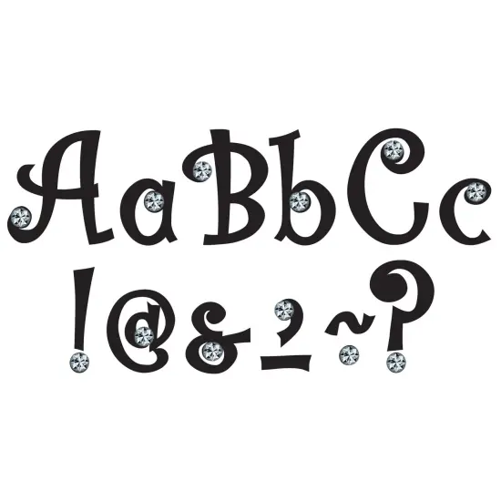 7" Bling Letters with Jewels, 202 Pieces {1}