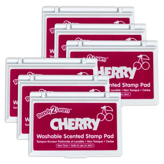 Washable Stamp Pad - Cherry Scent, Dark Red - Pack of 6 {1}