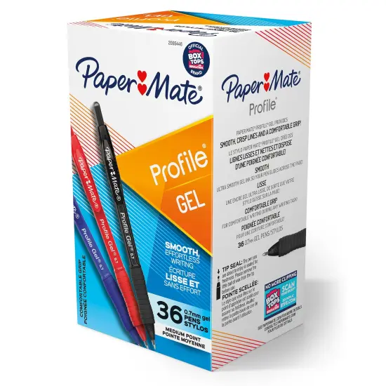 Gel Pen, Profile Retractable Pen, 0.7mm, Assorted, 36 Count {1}