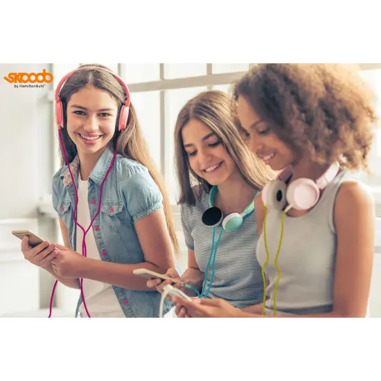 Skooob Tangle Free Earbud Covers - Light Pink/White, Pack of 20 {4}