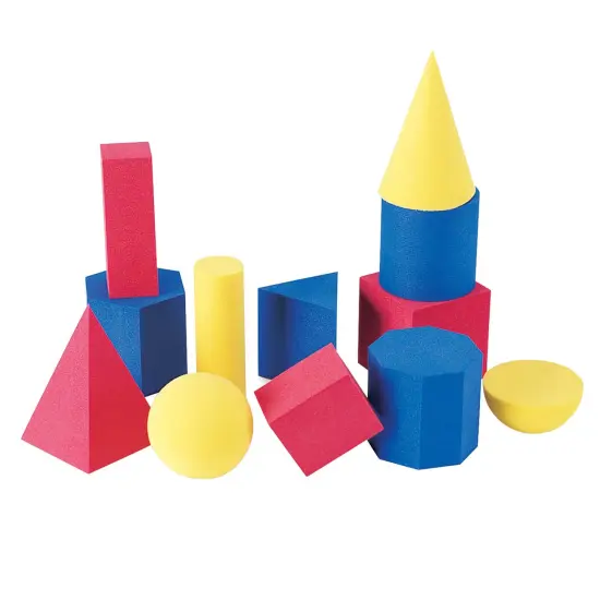 Soft Foam Geometric Shapes Set, Pack of 12 {1}