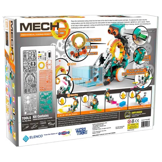 TEACH TECH&trade; Mech-5, Mechanical Coding Robot {2}