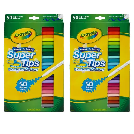 Washable Super Tips with Silly Scents, 50 Per Box, 2 Boxes {1}