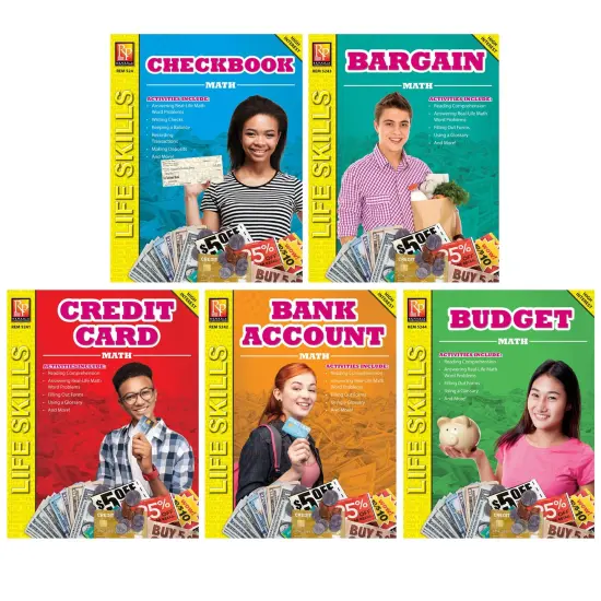 Life Skills Math Series, Set of 5 {1}