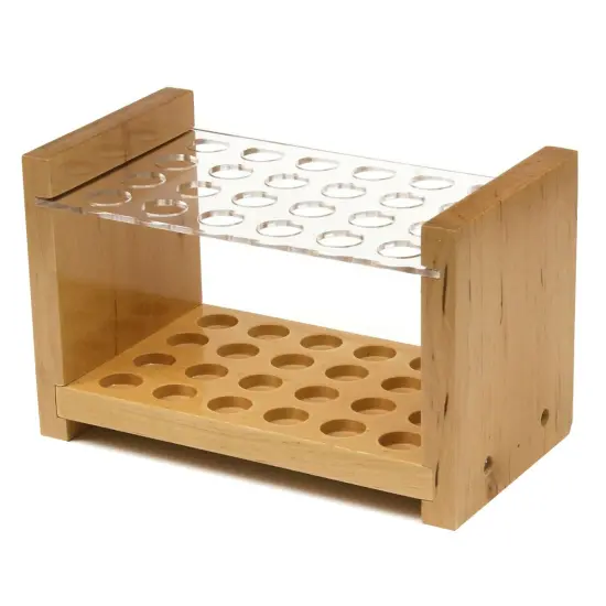 Paint Brush Holder, Wood/Acrylic, 5" x 8.25", 1 Piece {1}