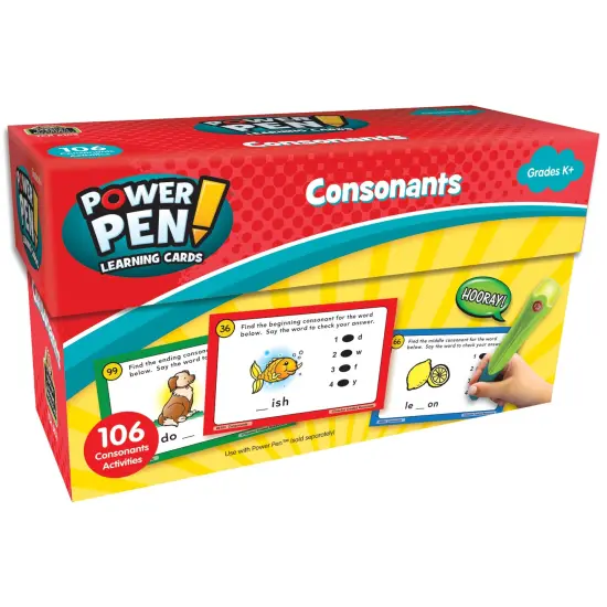 Power Pen&trade; Learning Cards: Consonants {1}