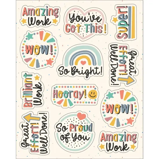 We Belong Motivators Shape Stickers, 72 Per Pack, 12 Packs {1}