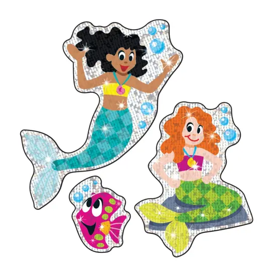 Mermaids & Friends Sparkle Stickers&reg;, 18 Per Pack, 6 Packs {4}