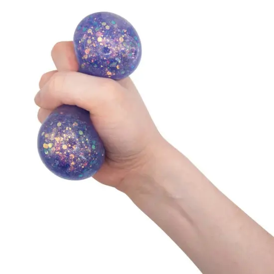 Flashing Galaxy Squeeze Ball - 12 Pieces {4}