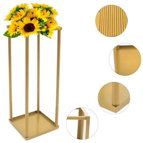 Gold Metal Floor Stand Wedding Backdrop Decor {5}