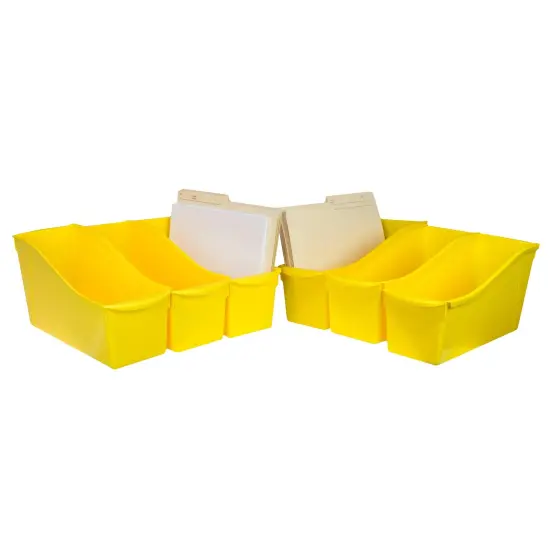 Large Book Bin, Yellow, Pack of 6 {2}