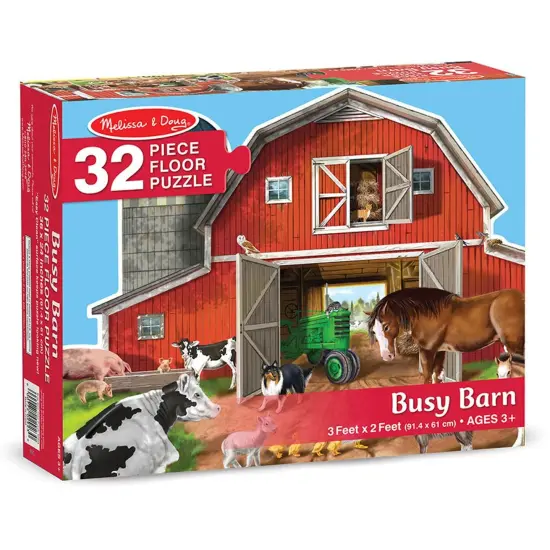 Busy Barn Yard Shaped Floor Puzzle - 32 Pieces {2}