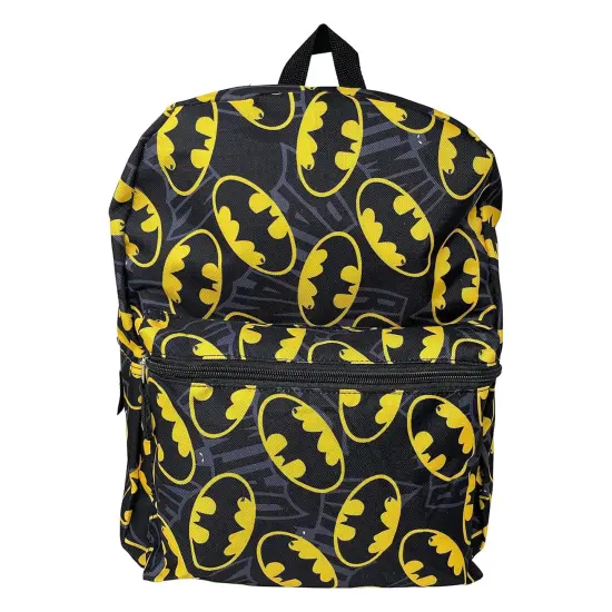 DC Comics Batman Logo 16 Inch Backpack {1}