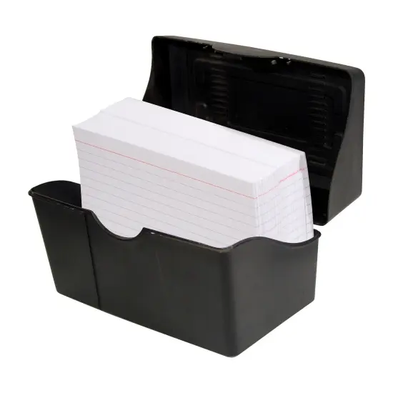 Black Index Card Holder, 5" x 8", Pack of 3 {2}