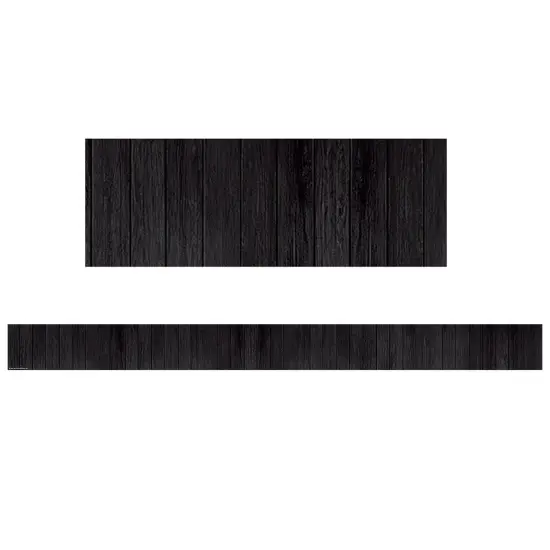 Black Wood Straight Border Trim, 35 Feet, 6 Packs {2}