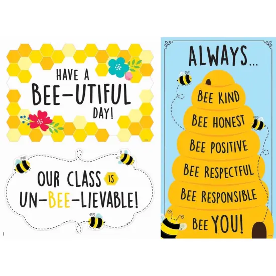 Busy Bees Bulletin Board Set {4}
