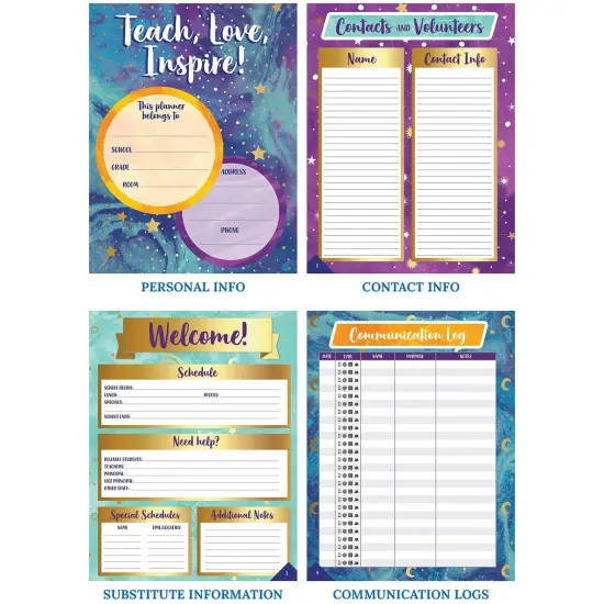 Galaxy Teacher Planner Plan Book {4}