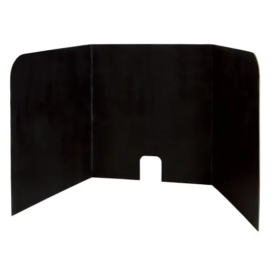 Computer Lab Privacy Board, Black, 22"H x 22"W x 20"D, 4 Boards {2}