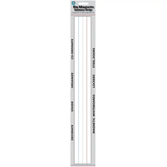 Big Magnetic Sentence Strips, 3" x 24", Pack of 5 {2}