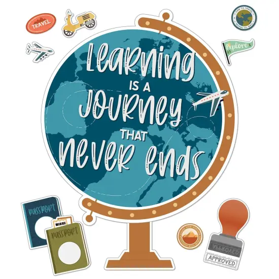 Let's Explore Learning Is a Journey Bulletin Board Set {1}