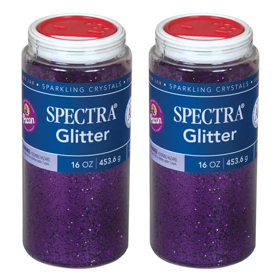 Glitter, Purple, 1 lb. Per Jar, 2 Jars {1}