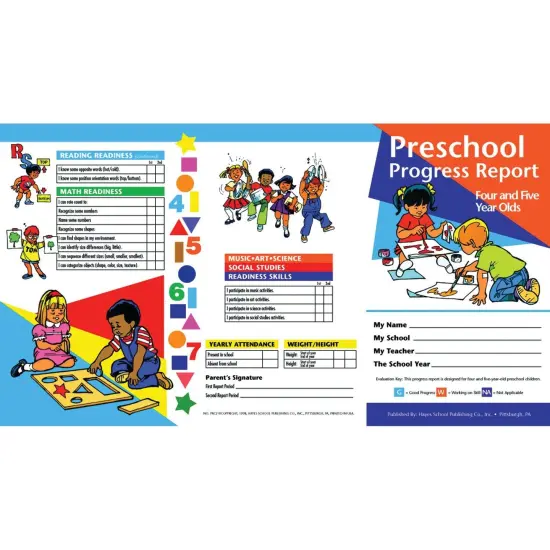 Preschool Progress Report, Ages 4-5, 10 Per Pack, 6 Packs {2}