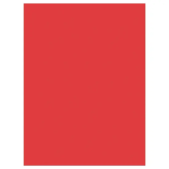 Construction Paper, Holiday Red, 9" x 12", 50 Sheets Per Pack, 10 Packs {3}