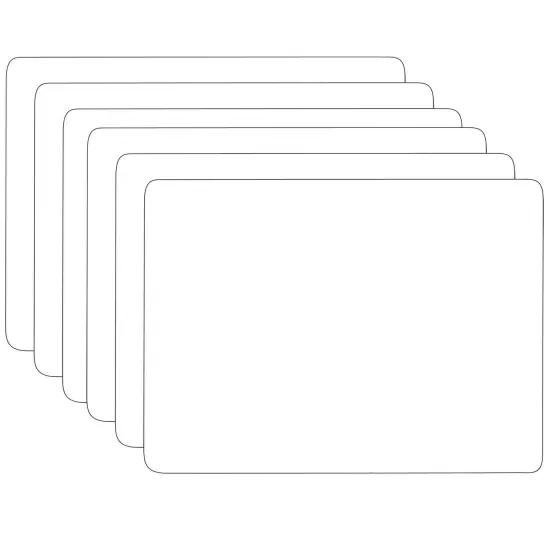 Dry Erase Board, 9.5" x 12", Pack of 6 {1}