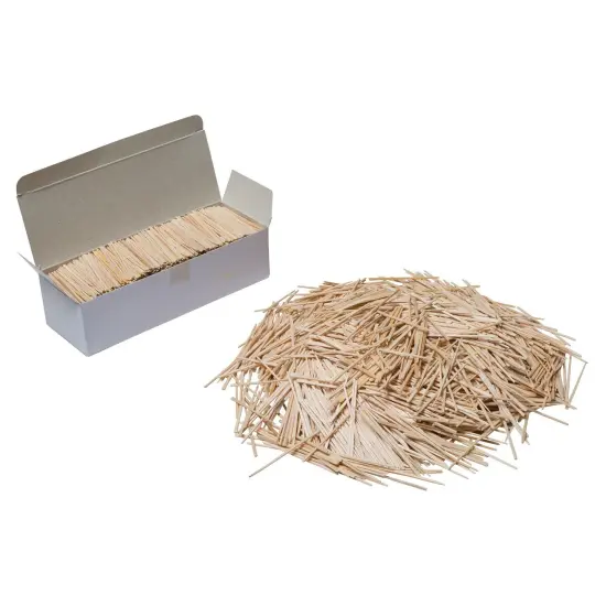 Natural Toothpicks, Flat, 2.25", 2500 Per Pack, 6 Packs {2}