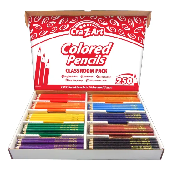 Colored Pencil Classroom Pack, 10 Colors, Box of 250 {1}