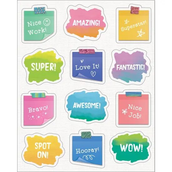 Creatively Inspired Doodle Motivators Shape Stickers, 72 Per Pack, 12 Packs {3}