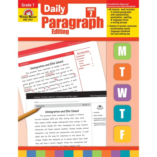 Daily Paragraph Editing Book, Grade 7 {1}