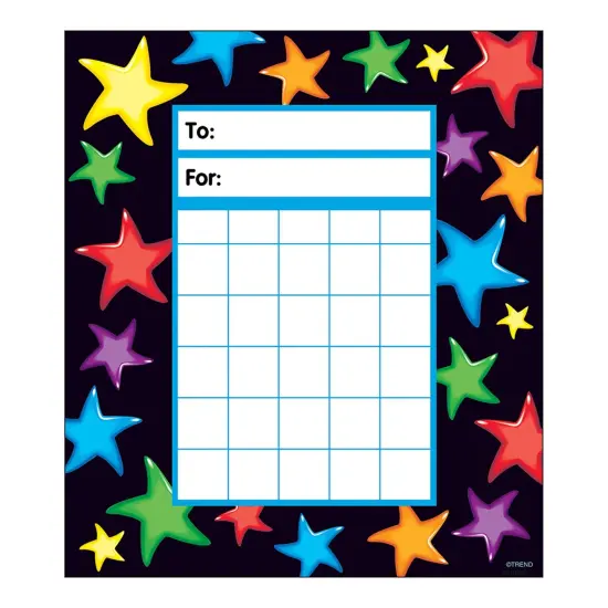 Gel Stars Incentive Pad, 36 Sheets Per Pad, Pack of 6 {2}