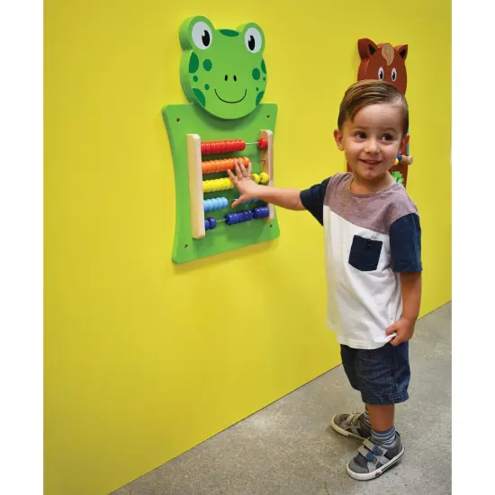 Frog Activity Wall Panel - Toddler Activity Center {4}