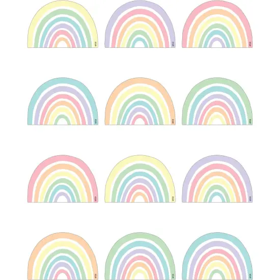 Pastel Pop Rainbows Mini Accents, 36 Per Pack, 6 Packs {1}
