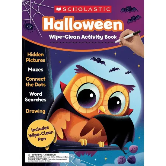 Halloween Wipe-Clean Activity Book, Pack of 2 {2}