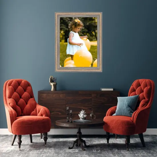 Nantucket NauticalRustic Gray Picture Frames With Rope {4}