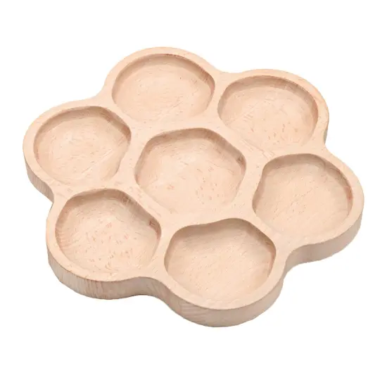 Natural Flower Tactile Tray, 6-Section {1}