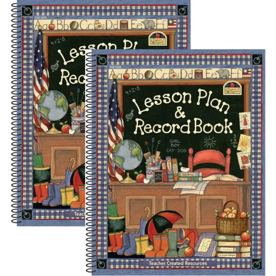 Susan Winget Lesson Plan & Record Book, Pack of 2 {1}