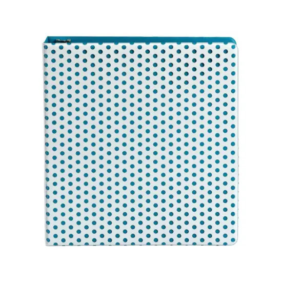 Punch Pop Binder, 1.5" Round Rings, Holds 350 Sheets, Teal {2}