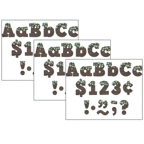 Eucalyptus 4" Bold Block Letters Combo Pack, 230 Per Pack, 3 Packs {1}