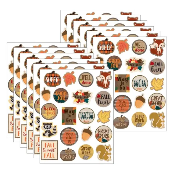 Home Sweet Classroom Fall Stickers, 120 Per Pack, 12 Packs {1}