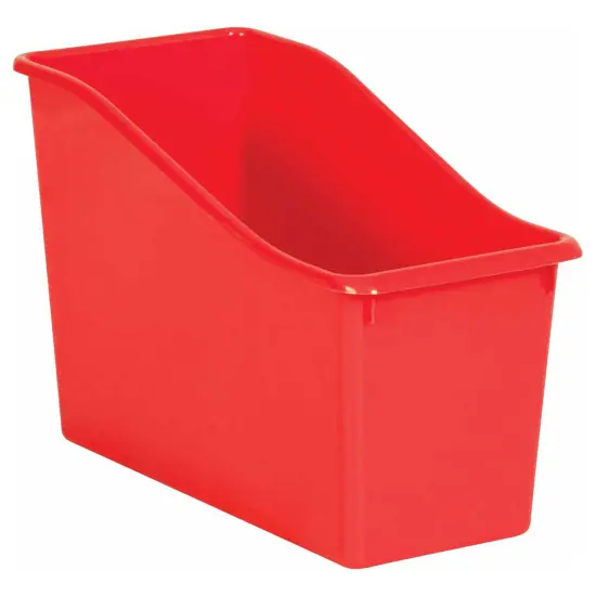 Red Plastic Book Bin, Pack of 6 {2}